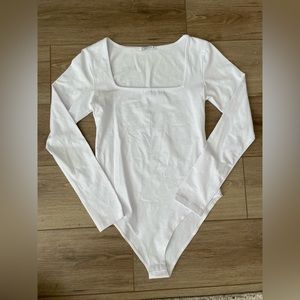 Square neck body suit